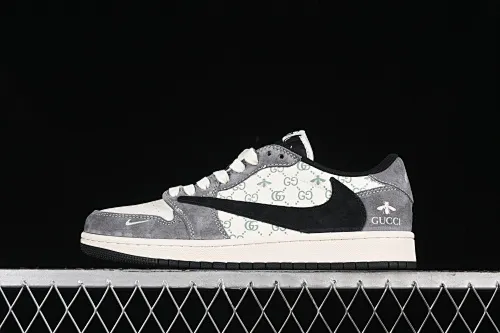 All categories Air Jordan Jordan series basketball shoes Air Jordan 1 Low High-end customized low-top sneakers Travis Scott x Fragment Design x Air Jordan 1 Low OG SP AJ1 Joe 1 Gucci joint-black hook dragonfly low-top cultural casual sneakers SJ2068-137